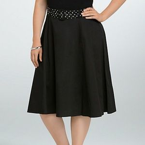 Torrid Retro Chic High Waisted Swing Skirt, 26